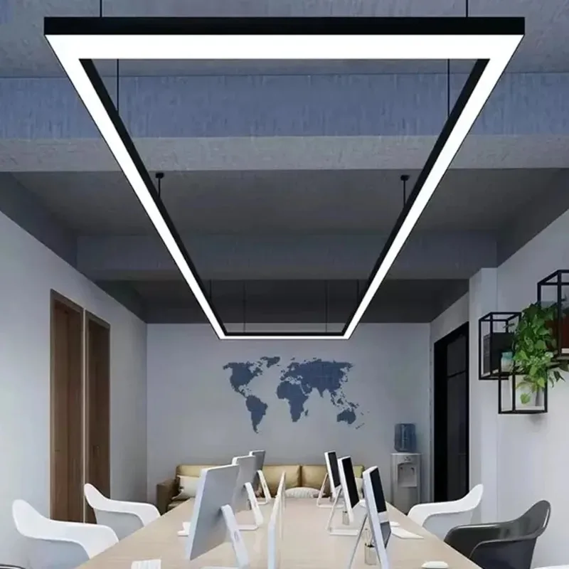 High Brightness Rectangular Pendant Light Dimmable square Led Linear Lighting for Billiard Table