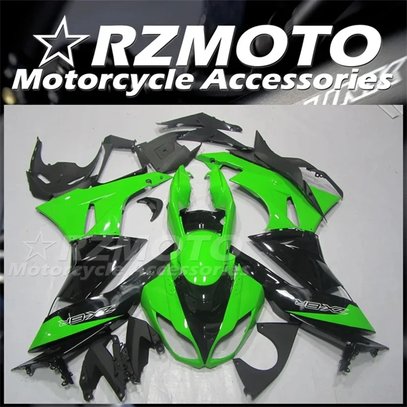 Kit de carenados ABS para motocicleta, juego de carrocería personalizado, verde y negro, para KAWASAKI ZX6R 636, 2009, 2010, 2011, 2012, 09, 10, 11, 12, 4 regalos, novedad