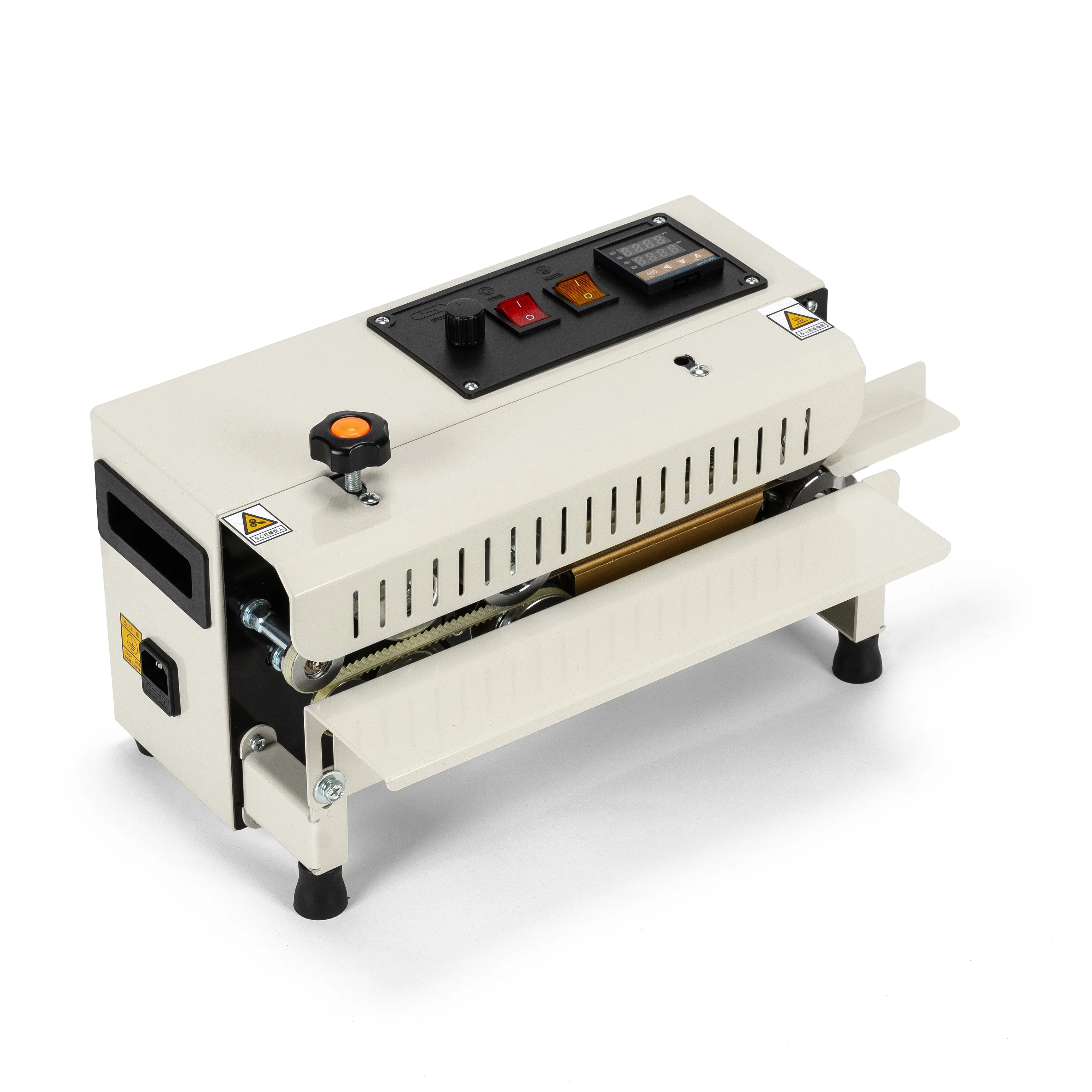 FR400 Mini Automatic Impulse Sealing Machine Package Sealing Machine Horizontal Heat for Biscuit Tea Foil Bag Packing