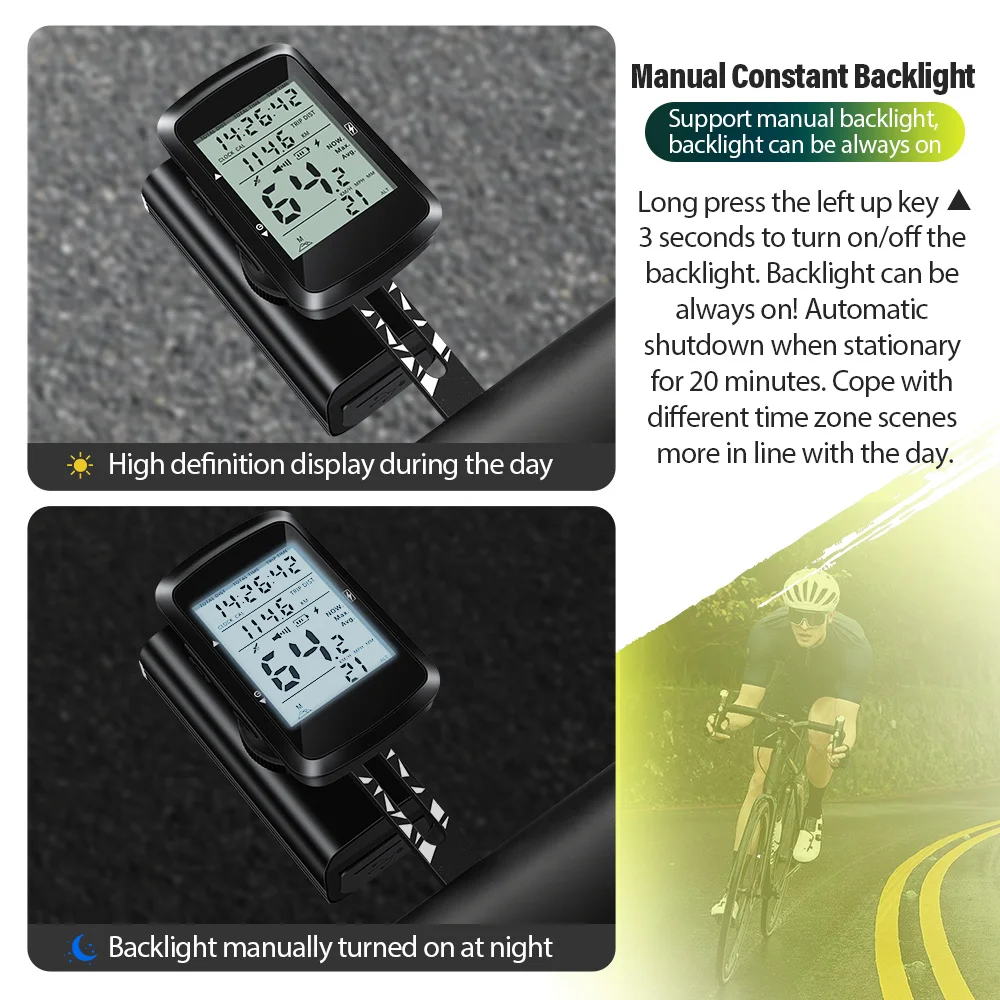 NEWBOLER GPS دراجة الكمبيوتر اللاسلكية مقاوم للماء الدراجات عداد السرعة دراجة الكمبيوتر الطريق الدراجة الجبلية الدراجة الملحقات