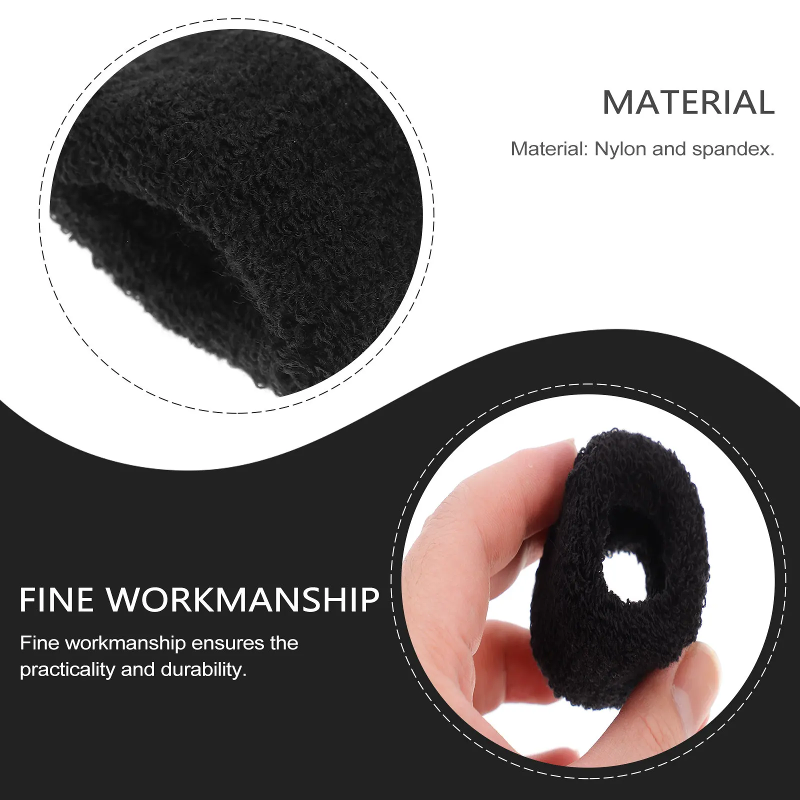 

Набор из 12 толстых впитывающих резинок для волос: эластичные держатели для хвоста, стильные резинки для повседневного использования, офиса, вечеринок, в подарок