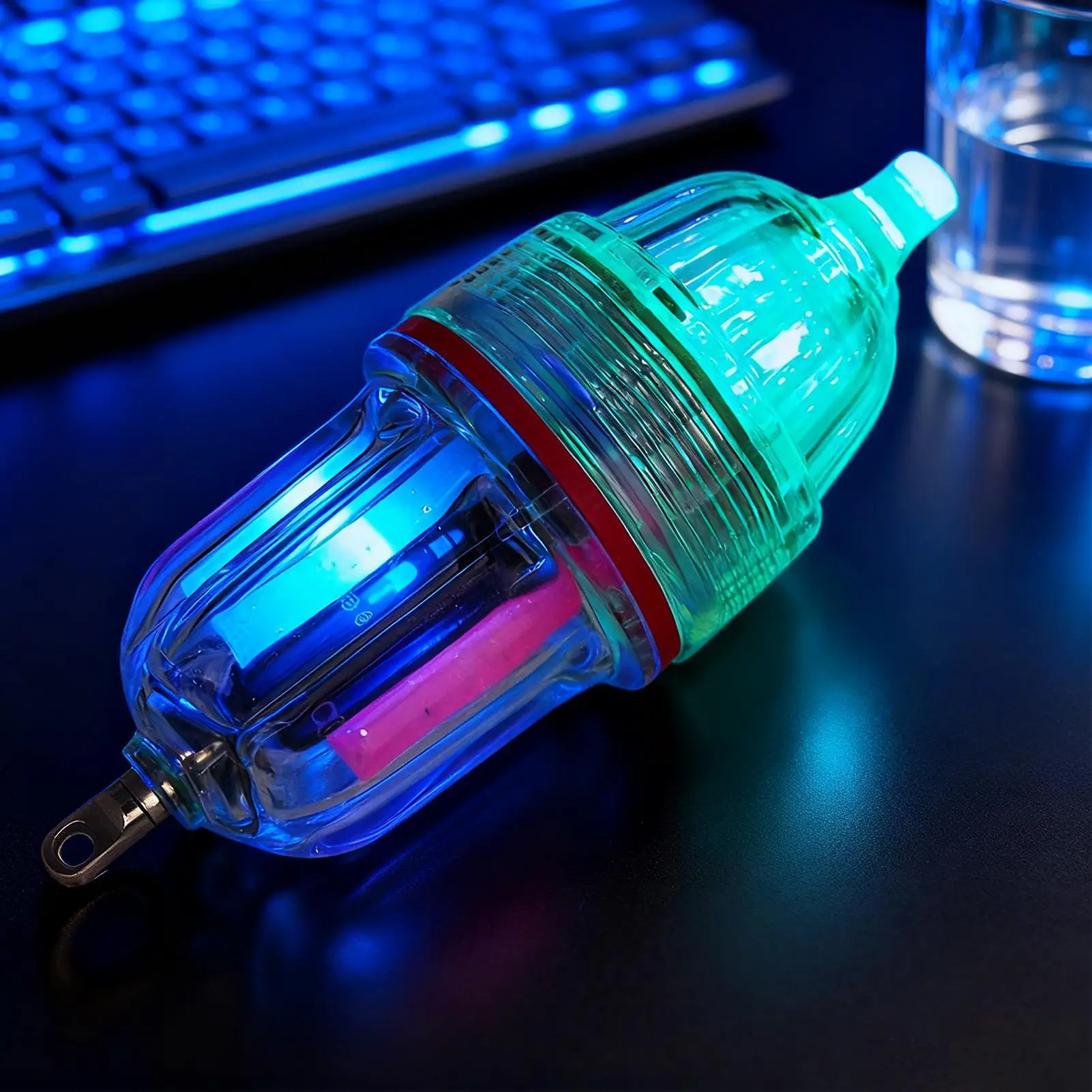 Fishing Light For Night Bright Waterproof Rotating Multi-color Fish Accessories LED Submersible Lights For Dark Dock Pond Pier