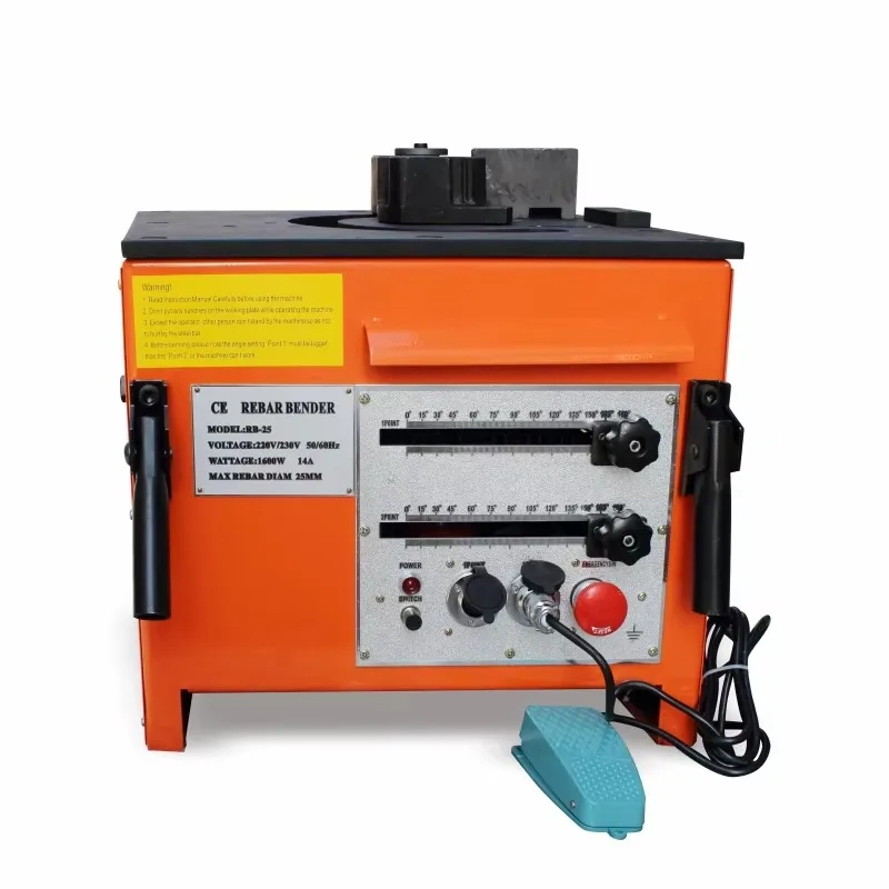 Hydraulic Portable Rebar Bending Machine Desktop Bender Round Steel Thread Steel Medium Low Carbon Steel Construction Equipment