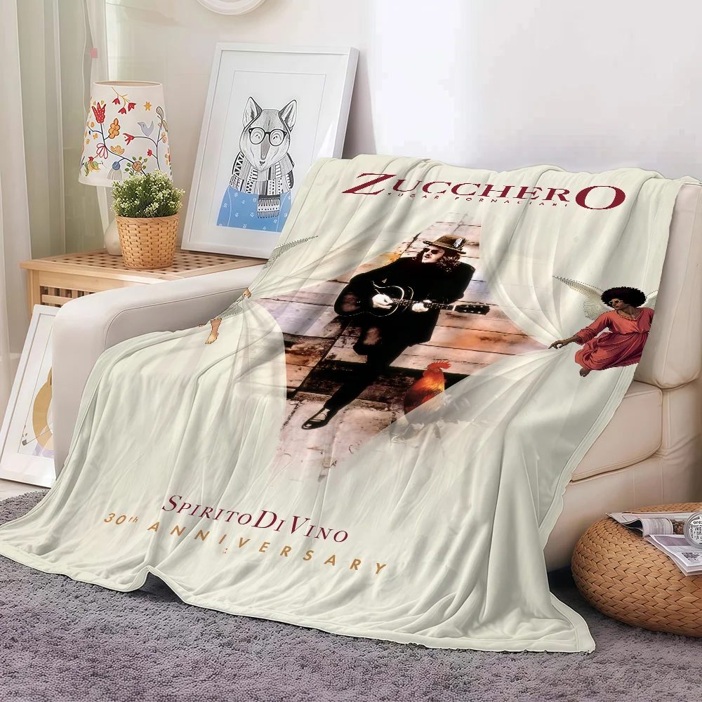 

Singer Zucchero Fornaciari DISCOVER II Blanket Soft and Skin Friendly For Couch Bed Napping Bedspread All Seasons Comforter