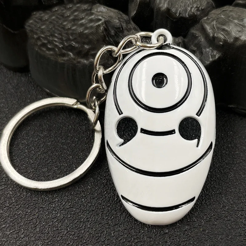 Narutos Uchiha Obito Tobi Vortex Маска Модель Подвеска Брелок для Мужчин Металлический Эмалированный Брелок Аниме Фанаты Автомобильная Сумка Декор Ювелирные Изделия Подарок