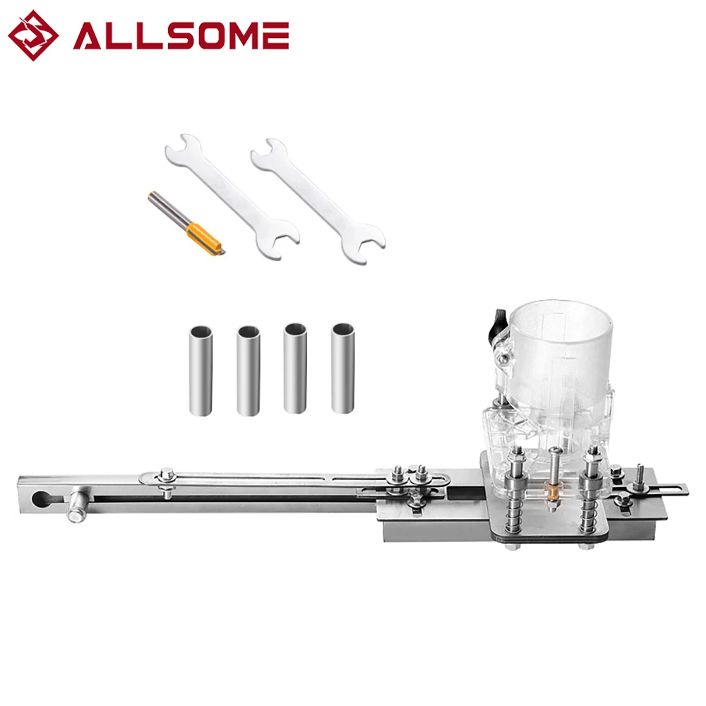 

ALLSOME 2 IN 1 Trimming Machine Slotting Machine Invisible Fasteners For Cupboard Connectors Slotted Bearing Woodworking Tools