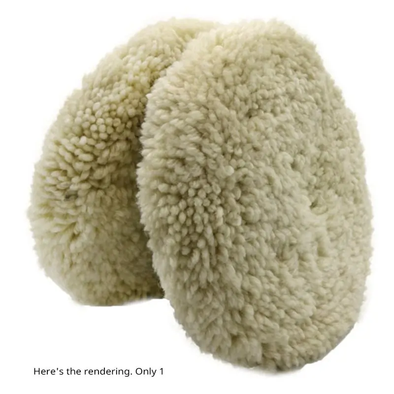 ABKO-Hook& Loop Attachment, 7 Inch Wool Polishing Pad- Double Sided For Auto And Marine Detailing 1PCS Adapter