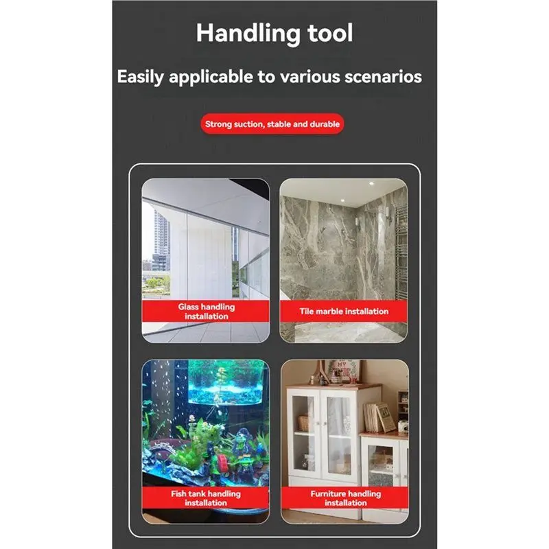 تسليم 24 ساعة 2 مجموعة 8 بوصة 200 كجم كوب شفاط المكنسة الكهربائية قدرة تحمل رافع فراغ الثقيلة #2