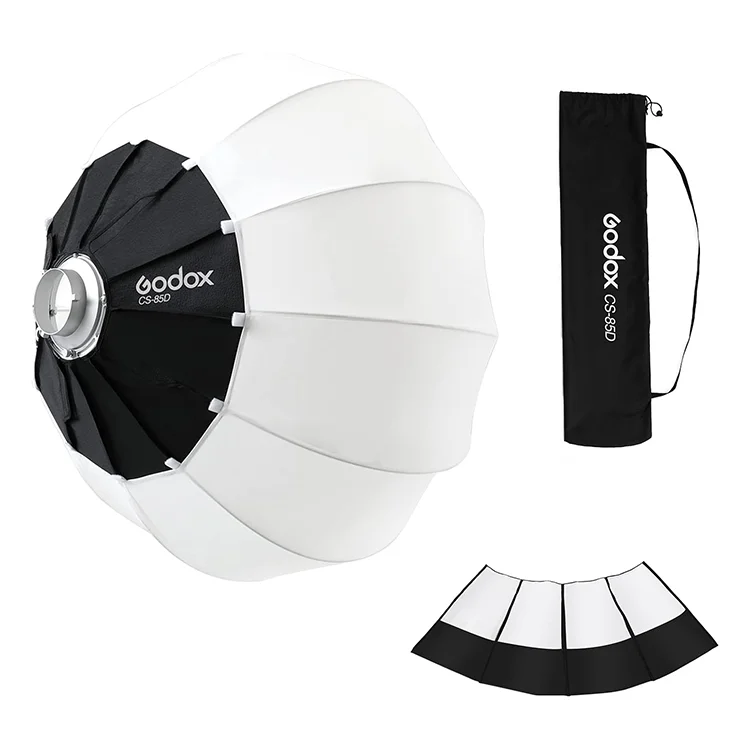 

CS-85D Lantern Softbox 85cm Quick-Setup Softbox Soft Light with Skirt & Carry Bag for Photography Studio Flash