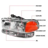 Car headlamp Apply to GMC Sierra 1999 2000 2005 2006 2007 Headlight Front Signal Lamp