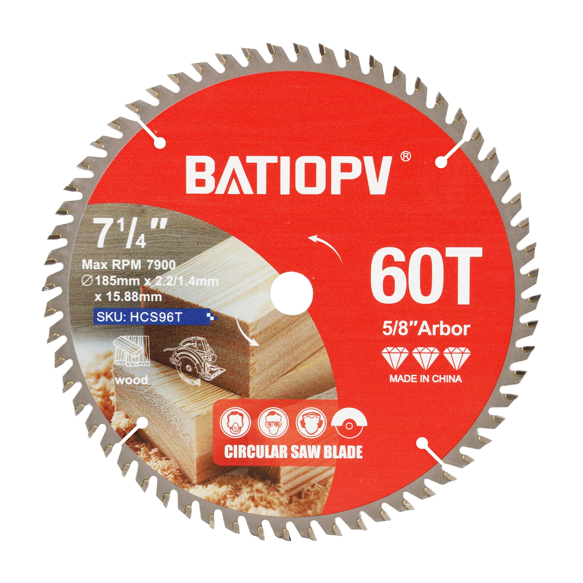 

HERZO 185 Woodworking Saw Blade, Woodworking Tools, Angle Grinder Saw Blades, Carbide Metal Saw Blades-US