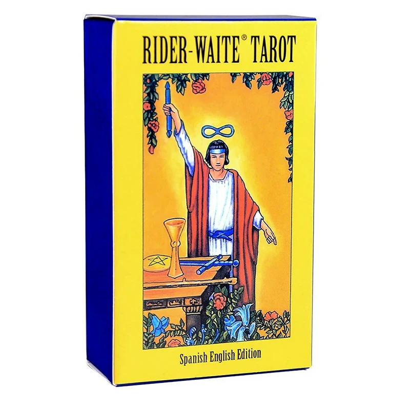 Espanhol e Inglês Cartas de Tarô Clássicas, Rider Waite Oracle Card, Fate Prediction Entertainment Game, Baralho para Criança, Adulto