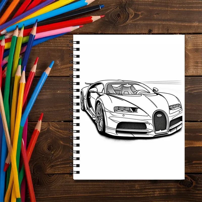 Racing Adult Coloring Book - 8.3x 11.2 Inch 22 Page Coloring Book - Helps Reduce Stress and Ease Emotions - Image 4