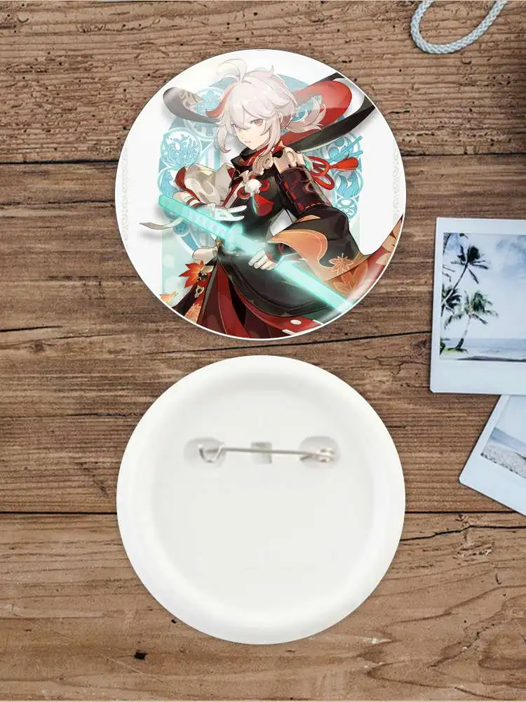 Kaedehara Genshin Impact Badge Brooch anchor Peripherals Pin Metal Accessories Commemorative Trinket Anime Backpack Decoration