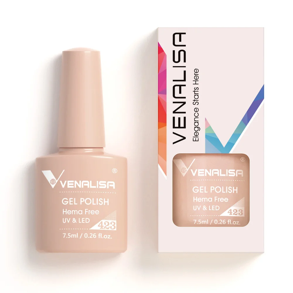 VENALISA Esmalte de uñas en gel VIP4 nuevo 7,5 ml sin Hema semipermanente Soak off UVLED barniz de gel para uñas magnífico Color laca de gel para