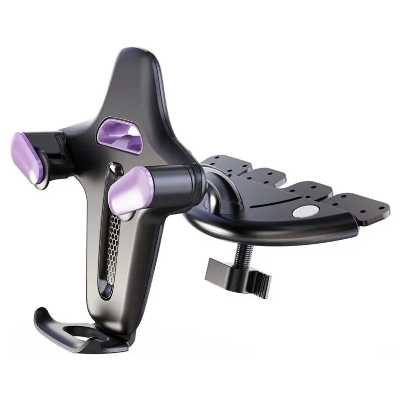 【HOT A69Z!】One Hand Operation Design Sturdy CD Slot Mount For 4.7-7.2 Inch Smartphone Mobile Phones