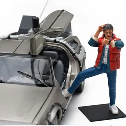 1:18 Scale DMC12 Time Machine Flight Edition Car Model Metal Diecast Toy Back To The Future Vehicle Collection Display