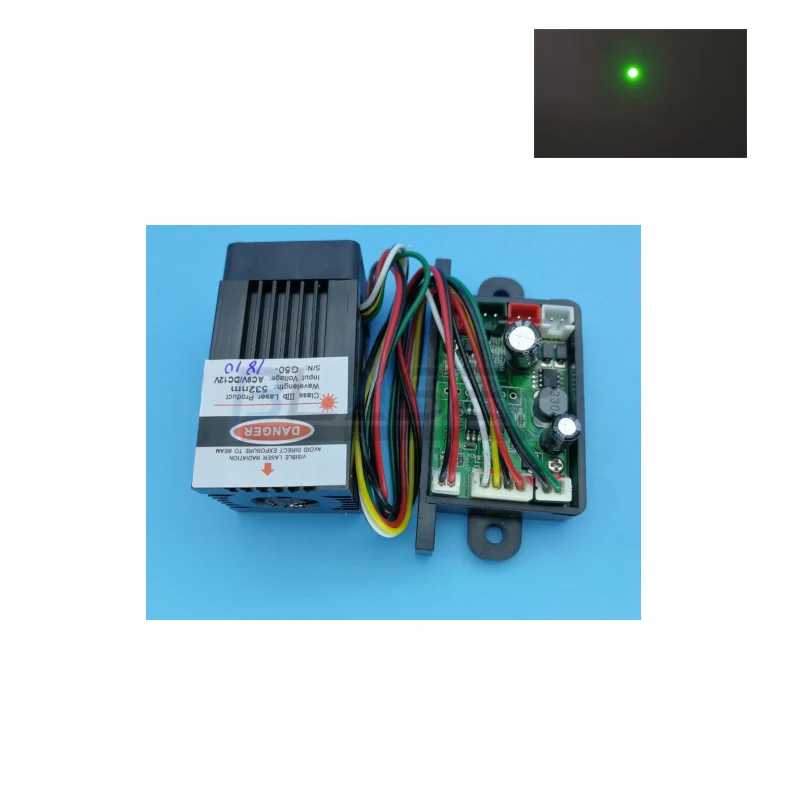 

532nm 150mw 12V TEC Temperature-Controlled Solid-State Dot Green Laser Module