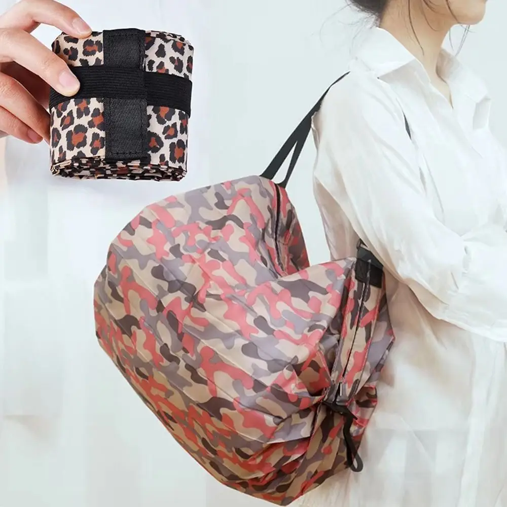 Eco-friendly Creative Folding Shopping Bag Portable Reusable Beach Bag Breathable Large Capacity Foldable Eco Bag Grocery