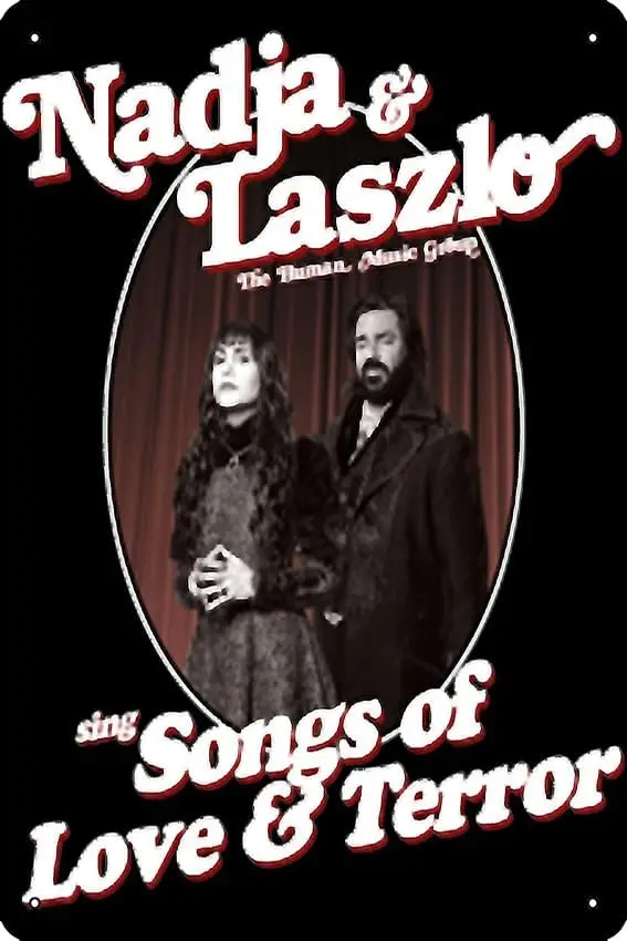 Nadja And Laszlo Poster Metal Tin Sign 12 X 8 Inch Funny Man Cave Home Office Bar Decor sign
