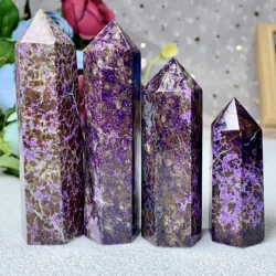 Natural Sugilite Crystal Tower High Quality Healing Energy Meditation Home Decor Crystal Gems Gift