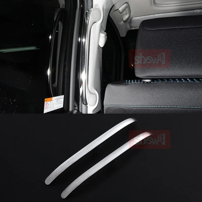 2Pcs Middle Door Handle Cover Trim for Toyota VOXY / NOAH 80 Series Stainless Steel Sequin Styling Sticker Accessories