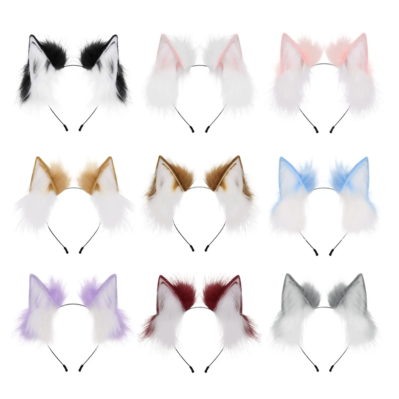 

Fox Ears Animal Ears Lolita Hair Hoop for Carnival Role Play Prom Dance Dress up