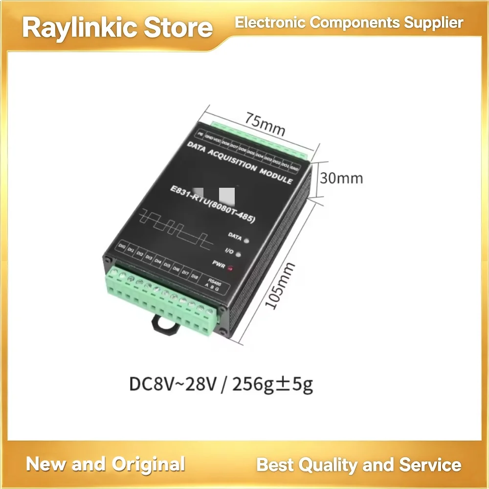 EBYTE E831-RTU(8080T-485) 16 Channel Digital Input Relay Output Modbus RTU Protocols Dry Contact Acquisition IO Controller