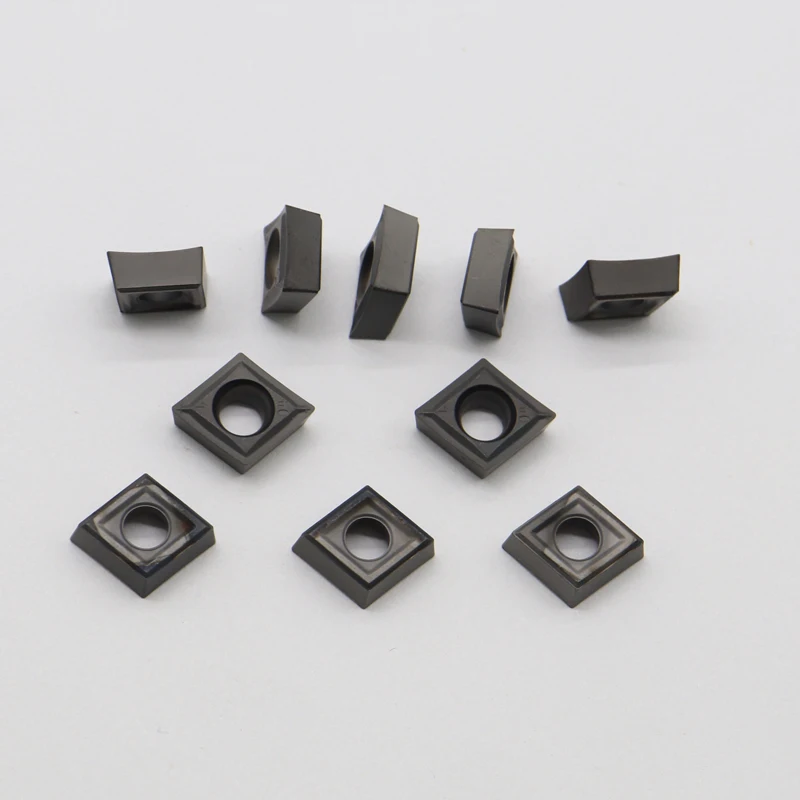 CCMT09T304-SM IC907 IC908 10 Buah Alat Pemutar Internal Alat Pemotong Penggilingan Karbit Aksesori CNC untuk Pisau CCMT09T304