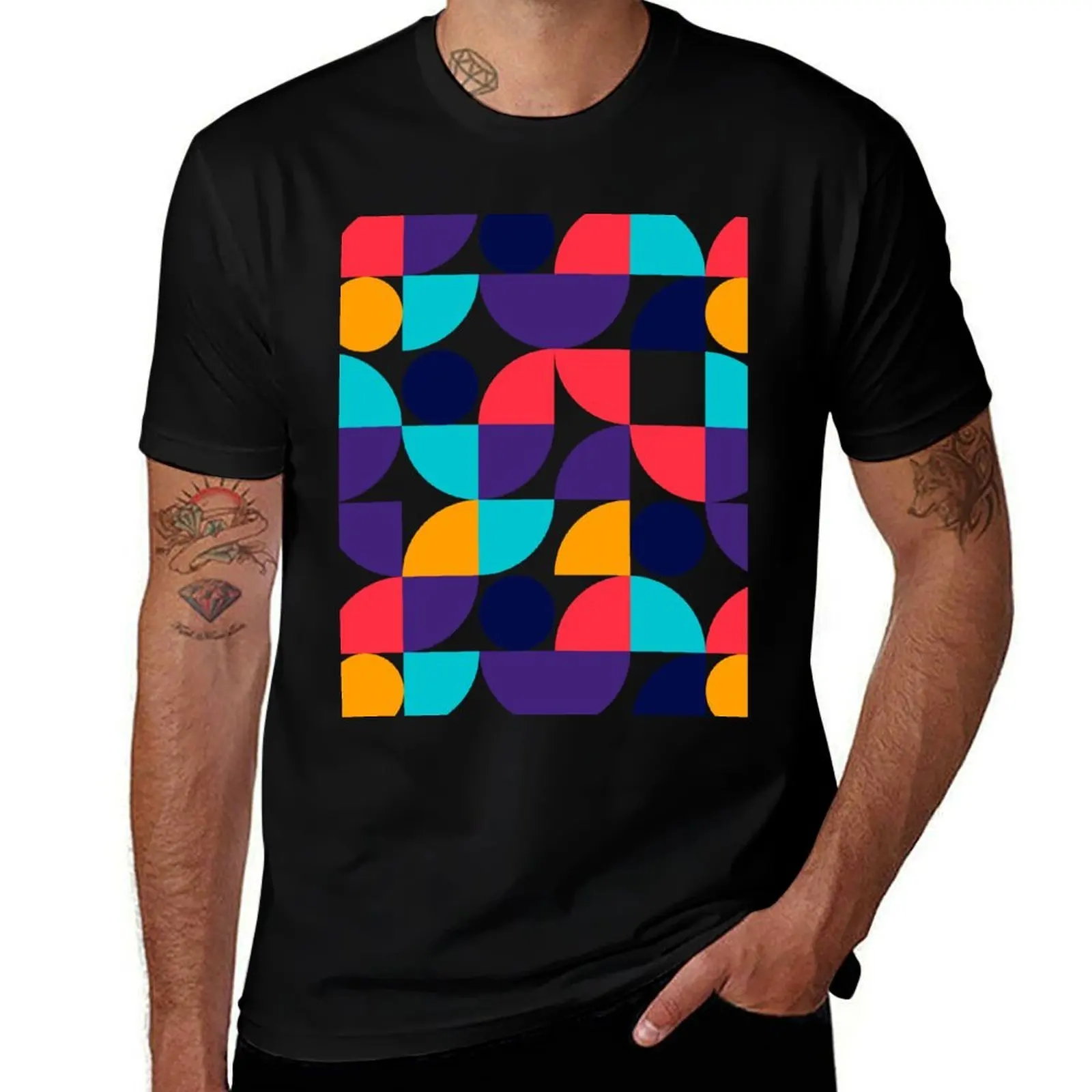 

Geometric Pattern: Modern Designs for Stylish Apparel & Accessories T-Shirt man t shirt summer T-Shirt