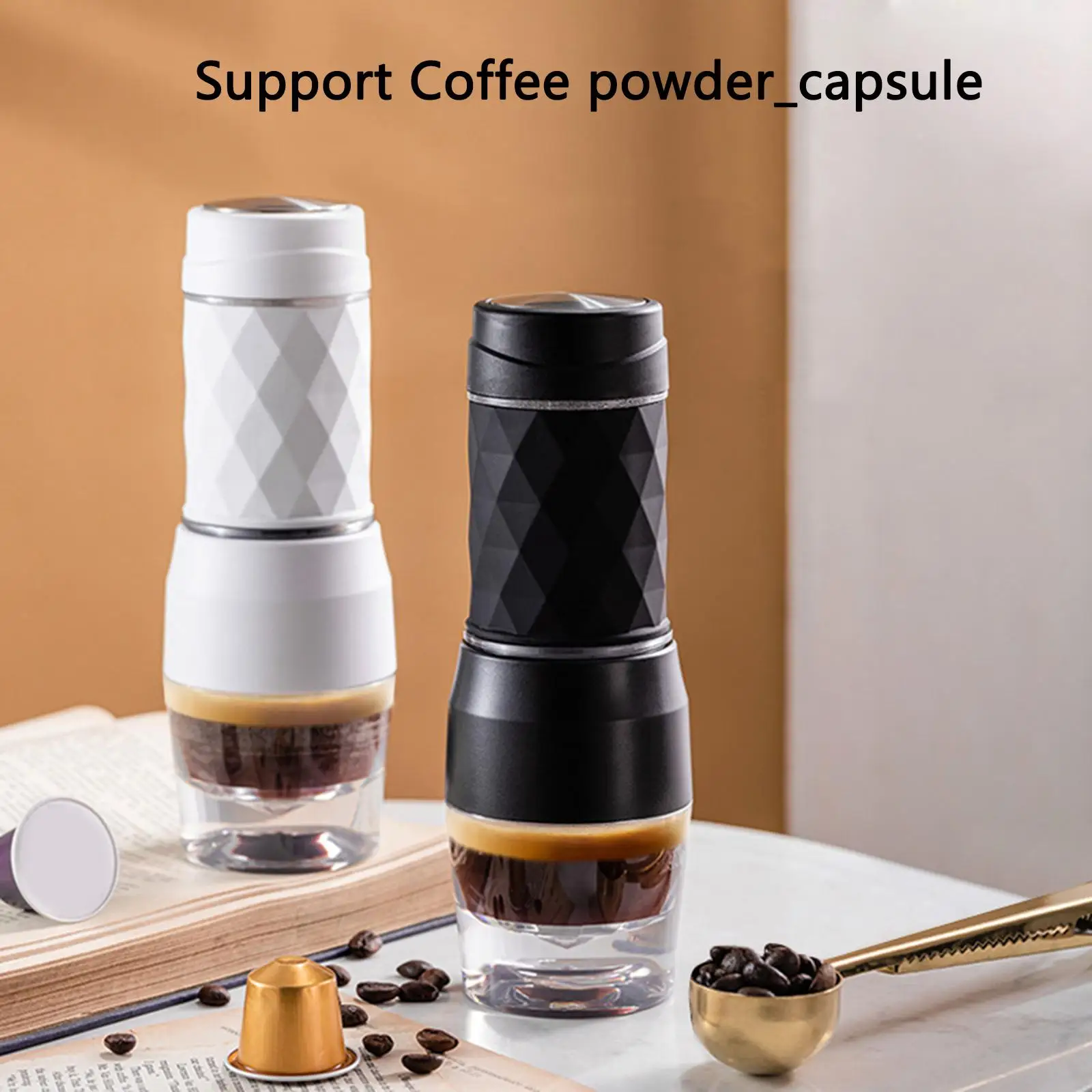 Portable Compact Espresso Making Machine Manual Coffee Maker Picnic Camping Hiking Home Gadgets