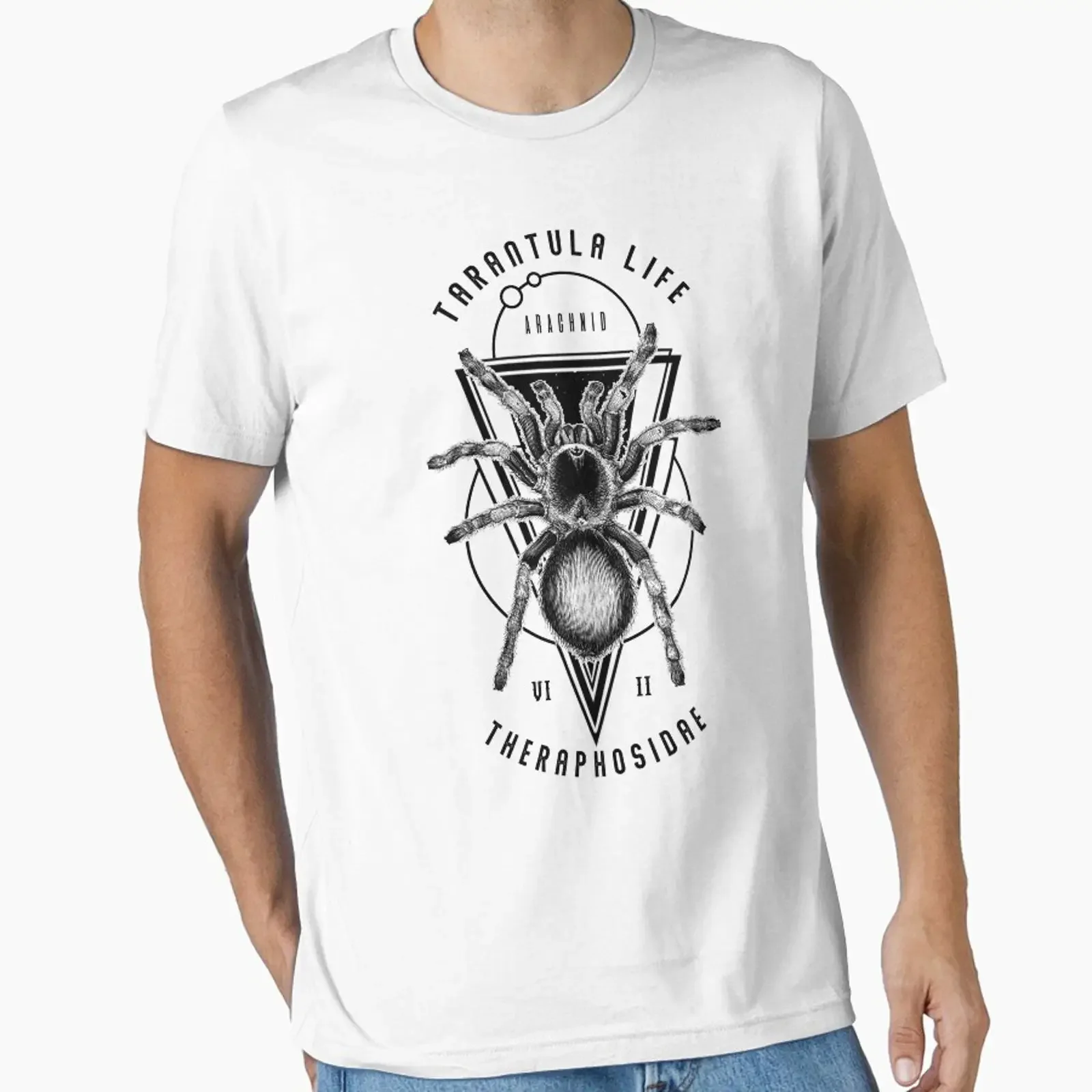 Tarantula Life Geometric Indie Pet Spider Owner designed and sold by JRRTs vintage Washed Stylish Top For Everyday Wear