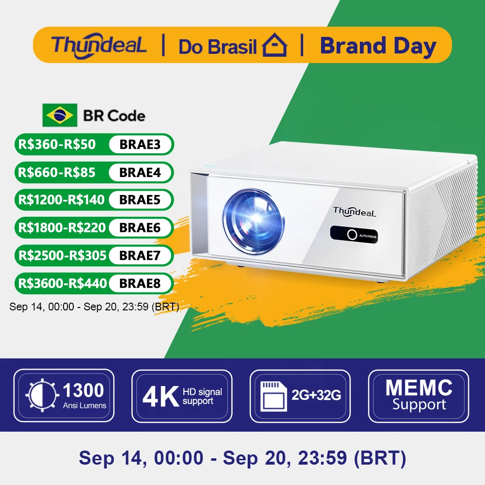 Projetores no brasil Projetor ThundeaL TD95W Android Full HD 1080p WiFi 2K 4K cinema em casa TV 3D inteligente Conexão HD portátil vídeo filmes reuniões projetor LED TD95 Para assistir filmes apresentação
