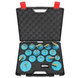17Pcs/Set Automobile Brake Oil Exchanger Adapter Tool Kits Car Pulsating Fluid Extractor Connector Auto Repair Tools