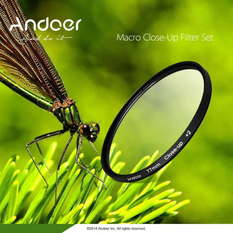 Andoer 52mm Macro Close-Up Filter Set +1 +2 +4 +10 with Pouch for Nikon D7200 D5200 D3200 D3100 Canon Sony Pentax DSLRs