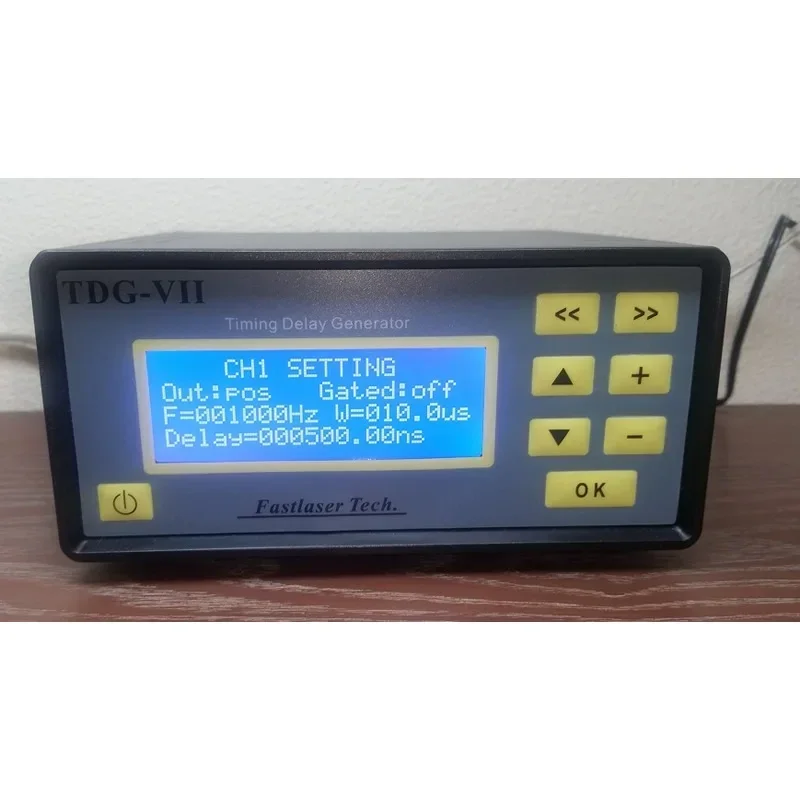 

High-precision digital signal delayer, remote control, resolution 0.25ns, accuracy below 100ps，7 channels TTL signal generator