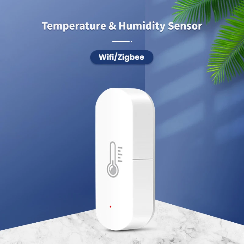 Tuya ZigBee/wifi Smart Temperature And Humidity Sensor Battery Powered ZigBee Smart Home Security Work With Alexa Google Home