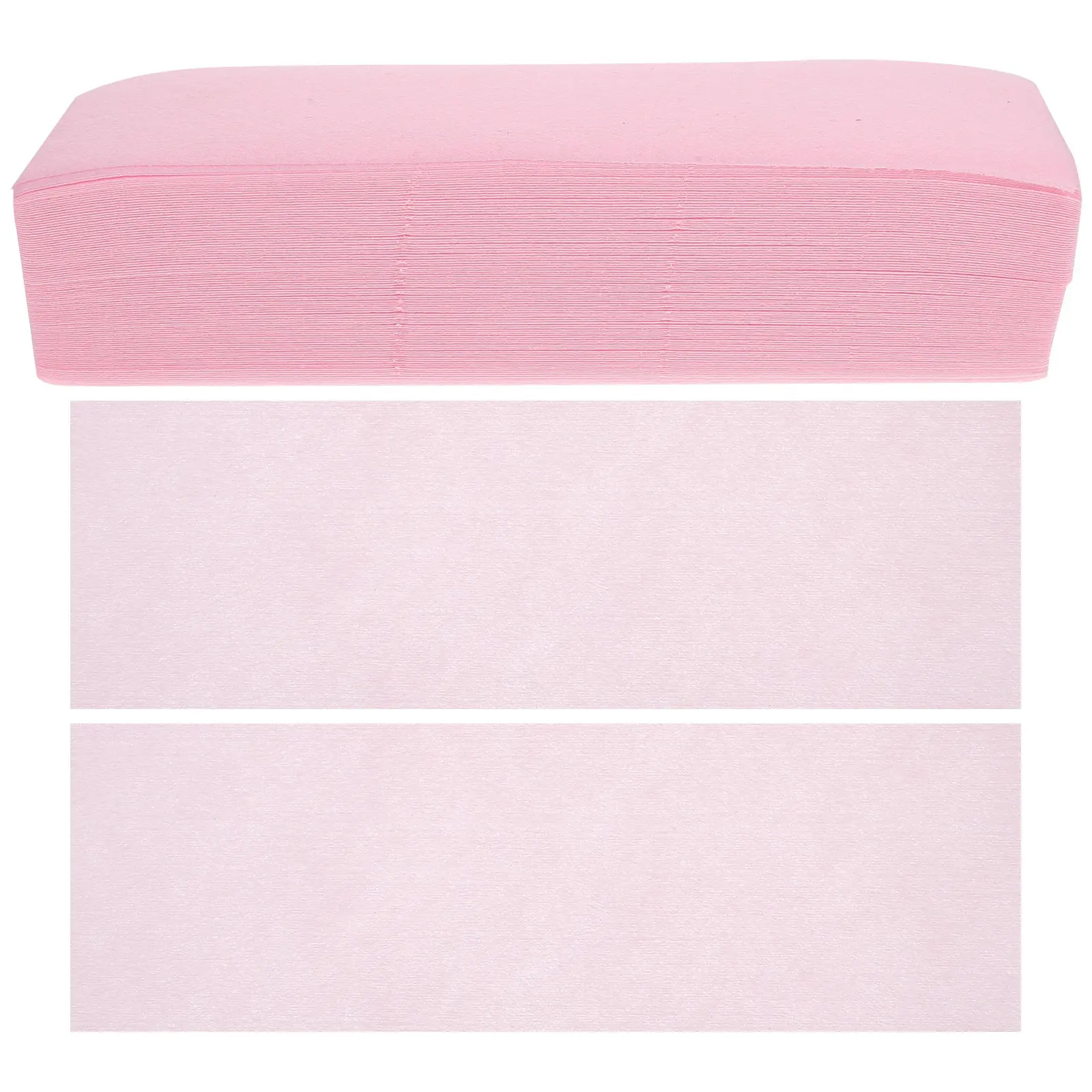 500 Piezas de Bandas de Cera Depilatorias Desechables de Uso Amplio para Depilación Corporal y Facial para Mujeres, Piernas, Brazos y Vello Facial