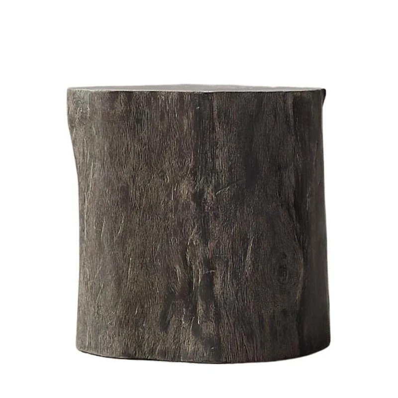 

American rural retro solid wood edge few American RH furniture Nordic simple villa corner few industrial villa