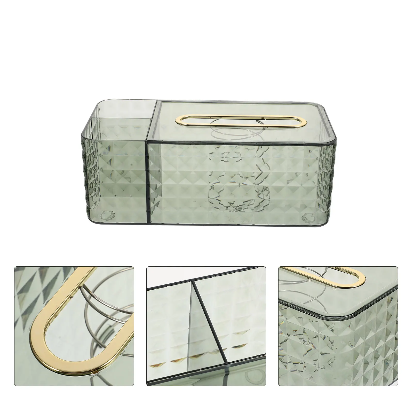 

Storage Tissue Box Lightweight Desktop Organizer Bedroom Living Room Napkin Holder Square Paper Towel Container