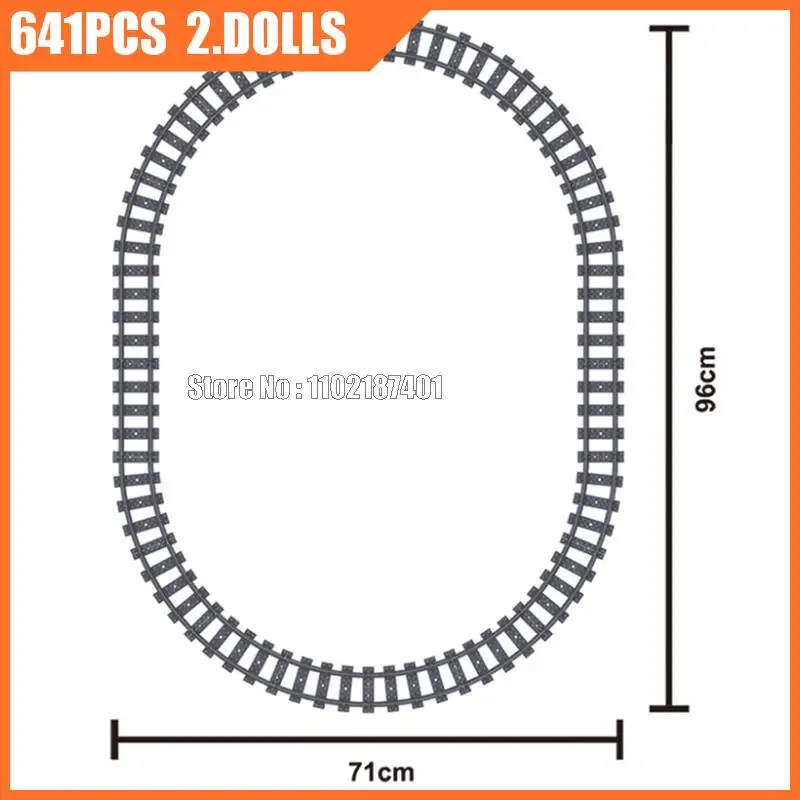 641 elementów Klocki konstrukcyjne z funkcją napędu elektrycznego, szybki pociąg pasażerski, 2 figurki, zabawka