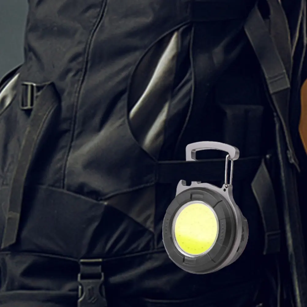 Keychain Flashlight USB Rechargeable 500Lumen Compact Light with 4 Lighting Modes for Night Use Portable Hand Light