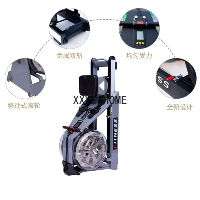 Training the New Deluxe Double Barrel Water Resistance Rowing Machine