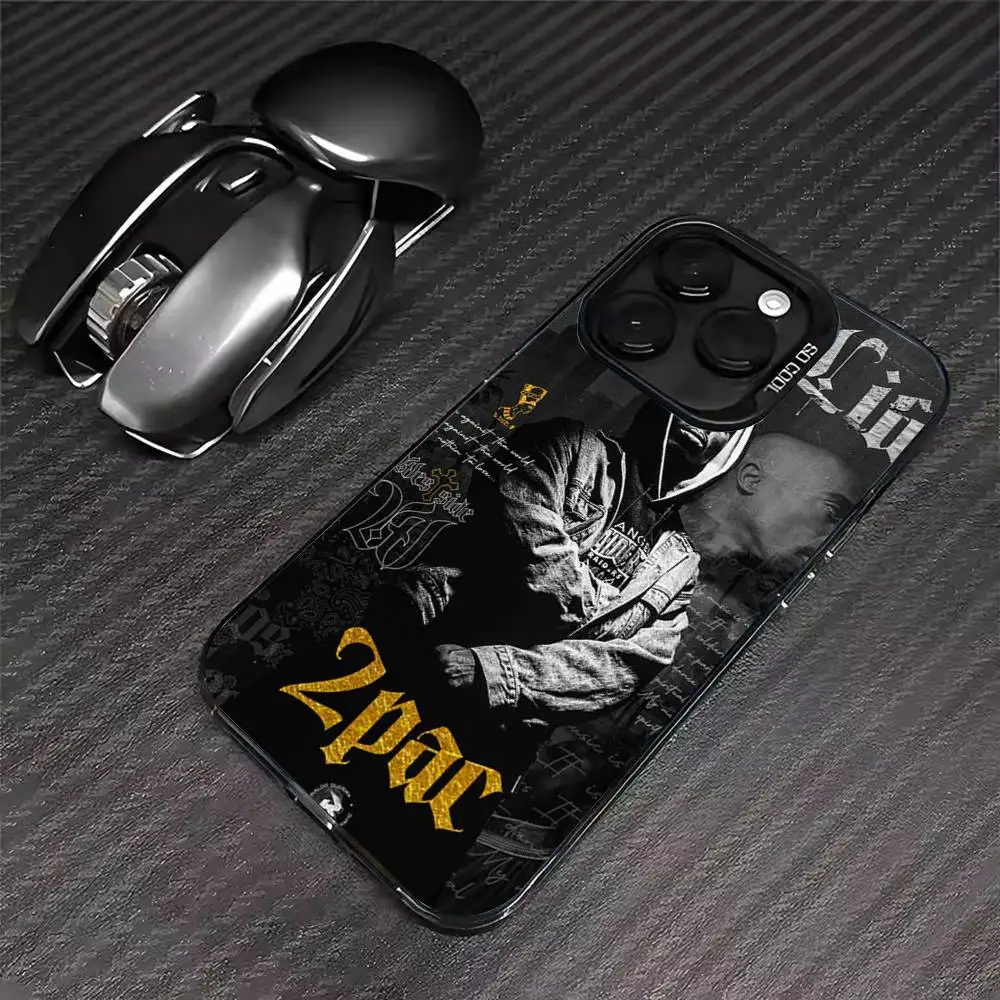مغني الراب 2pac المغني توباك جراب هاتف آيفون 17 16 15 14 13 12 11 برو ماكس XS ماكس 7 8 زائد للصدمات سيليكون ماتي غطاء
