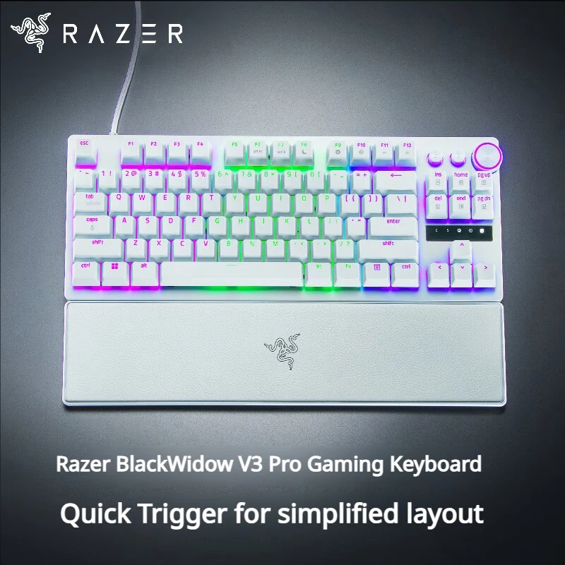 Razer Huntsman V3 Pro Tenkeyless Analog Optical Switch Mechanical Gaming Keyboard Wired 87-Key RGB
