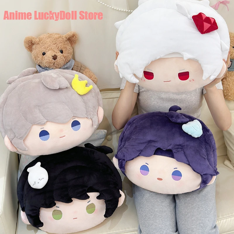 Anime Love and Deepspace Rafayel Zayne Xavier Sylus Cosplay Doll Big Head Cushion Fluffy Throw Pillow Stuffed Toys Mascot Gift