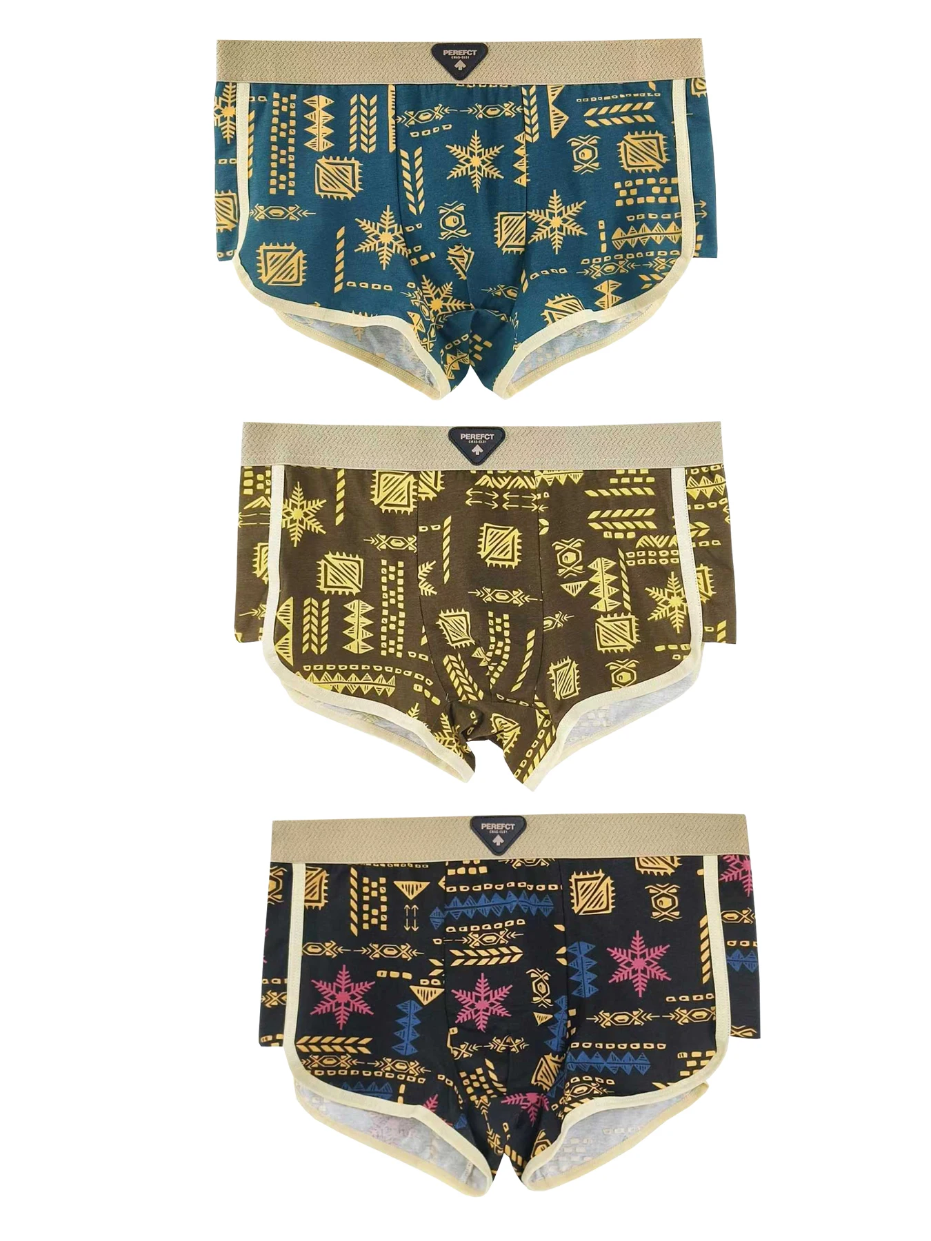 

3шт. Модные, удобные, дышащие, спортивные и эластичные мужские трусы.