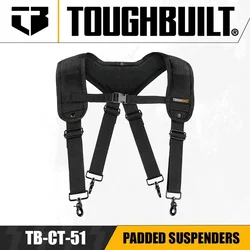 TOUGHBUILT TB-CT-51 Padded Suspenders Old Universal Construction Shoulder Strap (without Hanging Belt D-ring) Tool Accessories