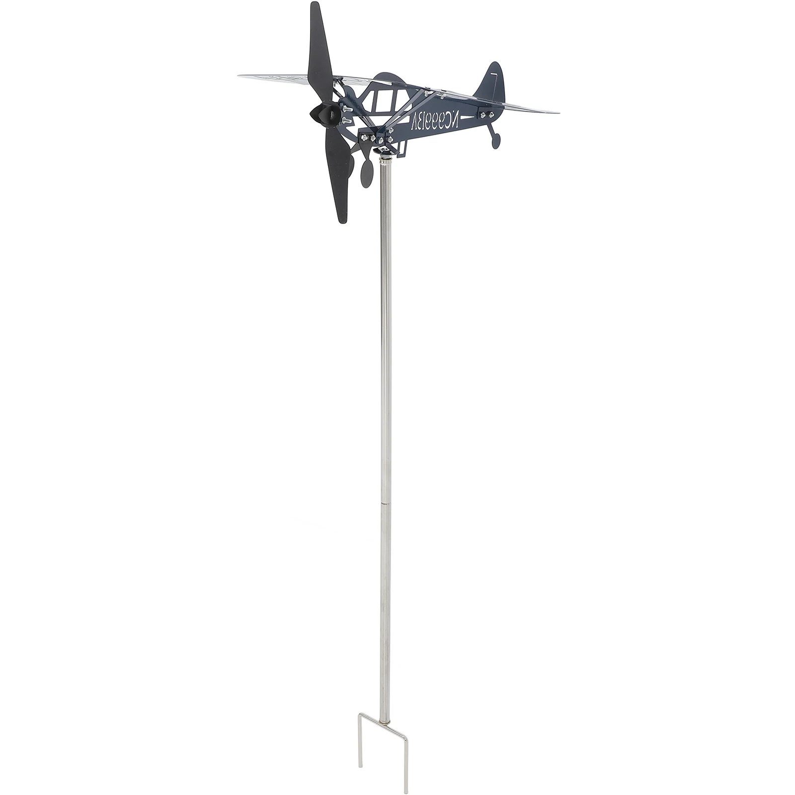 Metal Airplane Durable Iron Wind Spinner for Roof Roof Mount Weathervane Garden Metal Vane Elegant Design Decorative Windmill - Image 6