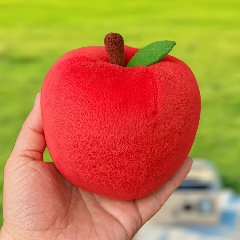 12cm Cute Red Apple Plush Doll Kids Educational Toy Christmas Gift